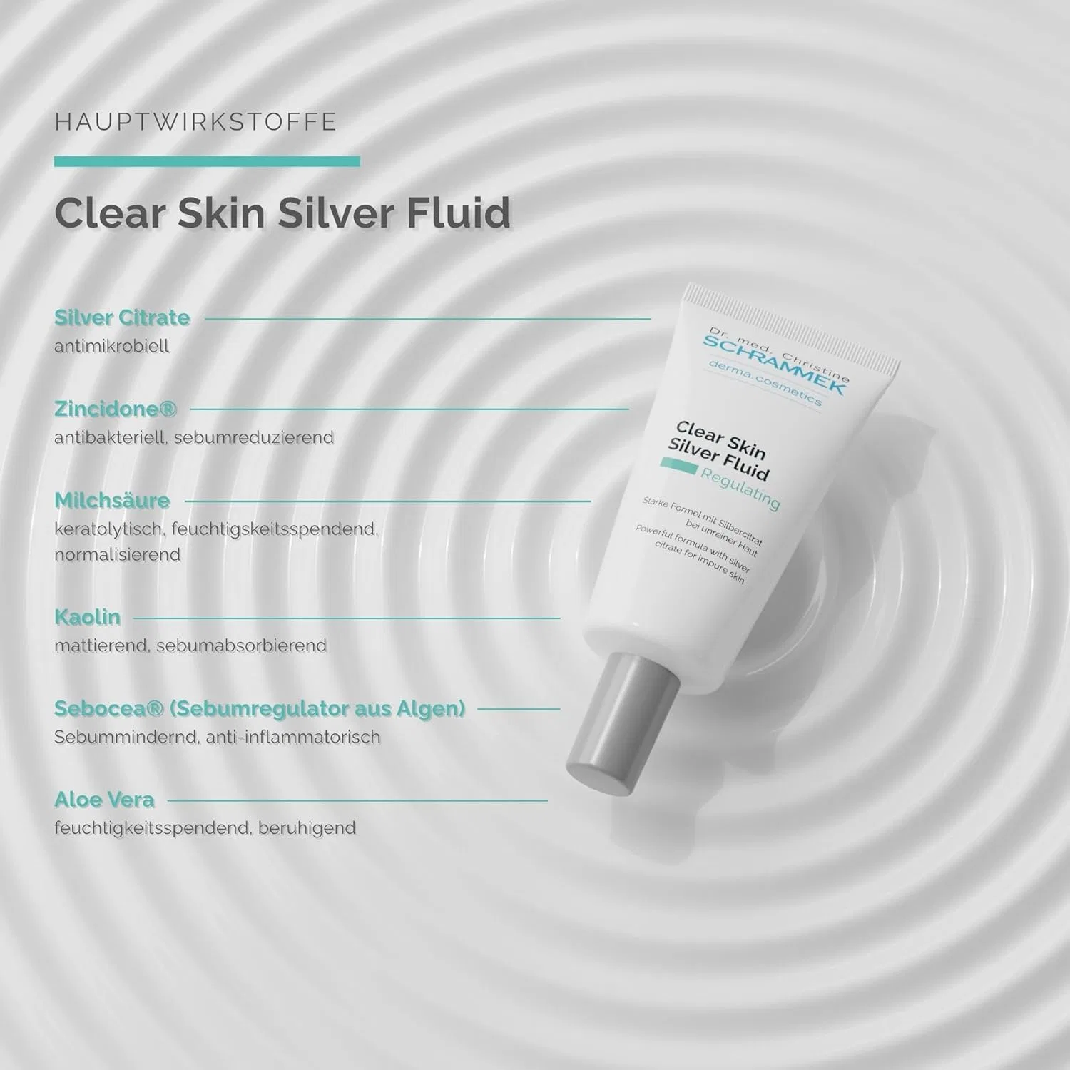 Флюид Schrammek — Clear Skin Silver от Dr. Christine, 50 мл — фото 3