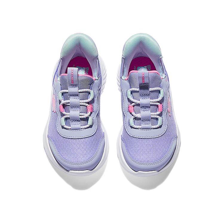 Skechers Kids Низкие противоскользящие износостойкие кроссовки для малышей SKECHERS GIRLS, фиолетовые, для младенцев и малышей — фото 4