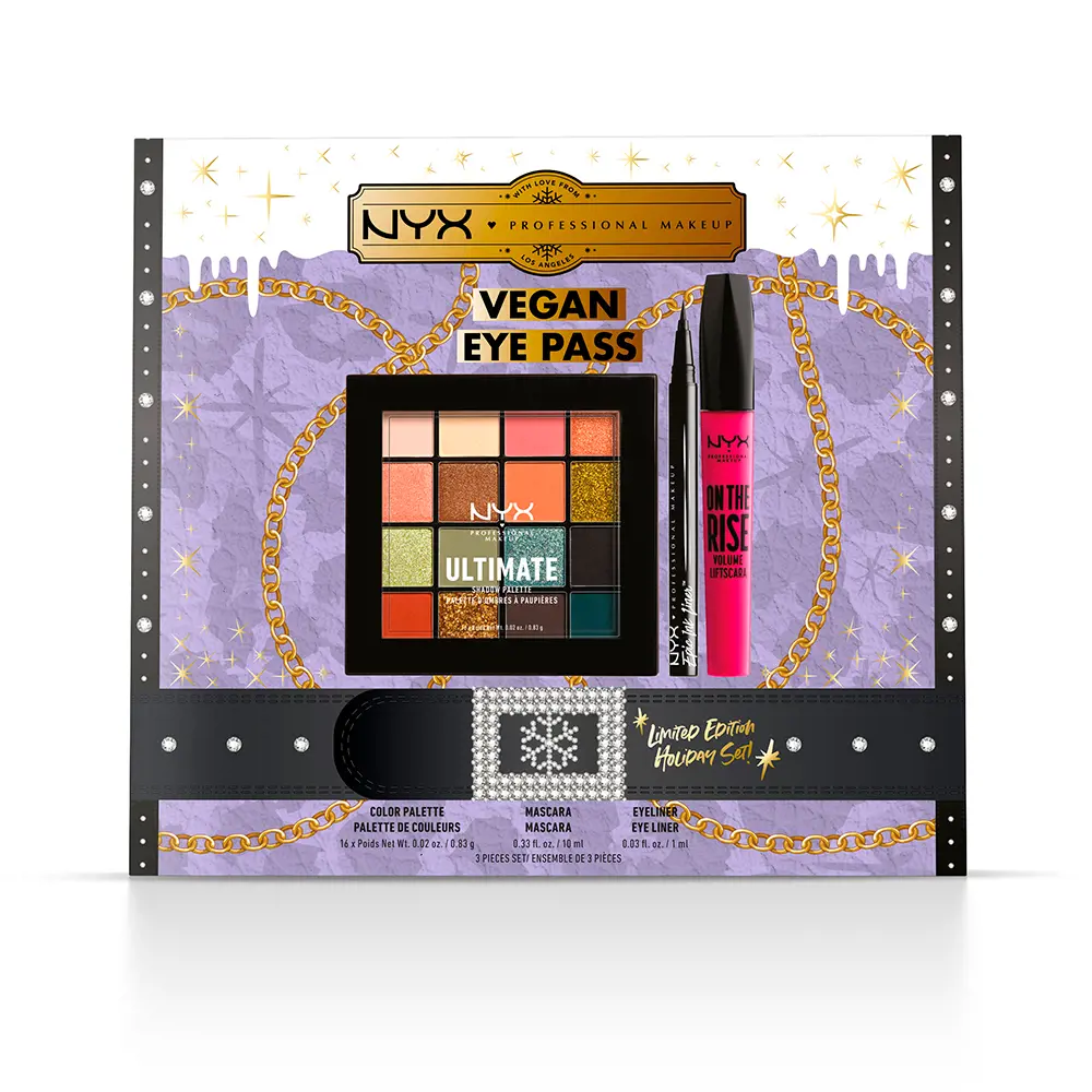 

Тени для век Vegan eye pass limited edition lote Nyx Professional Make Up, 3 шт.