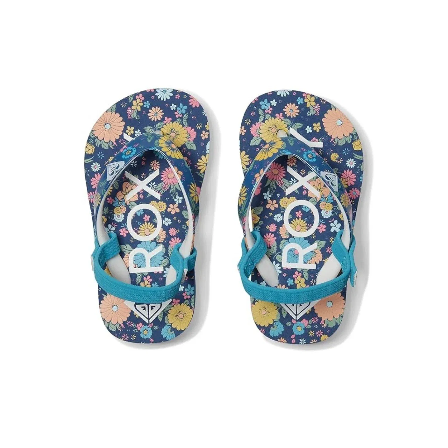 Сандалии Roxy TW Pebbles VI, темно-синие, с ремешком на пятке, модель VER910 — фото 2