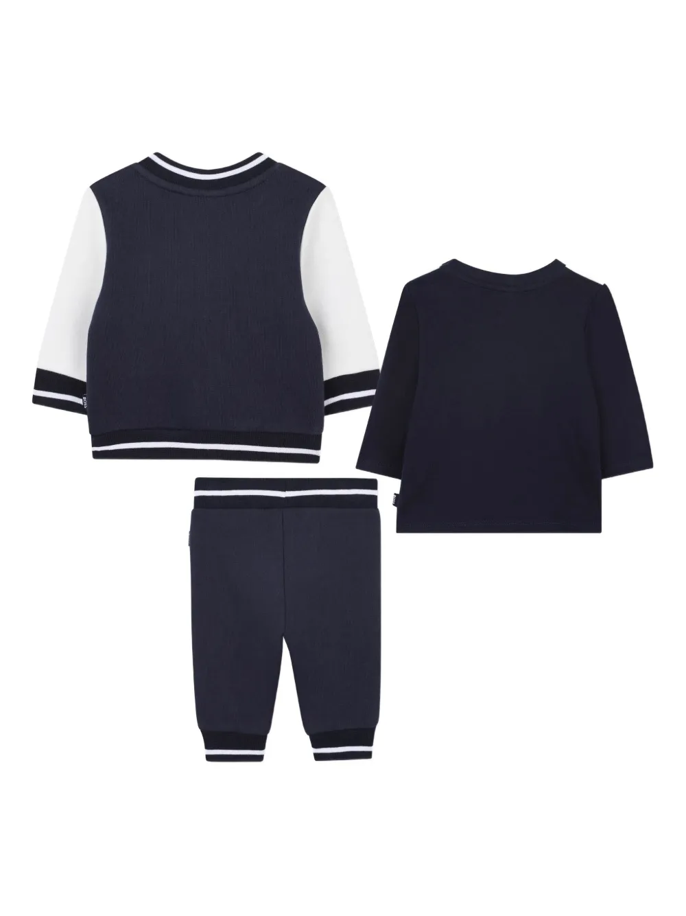 Спортивный костюм в стиле колор-блок BOSS Kidswear, синий — фото 2