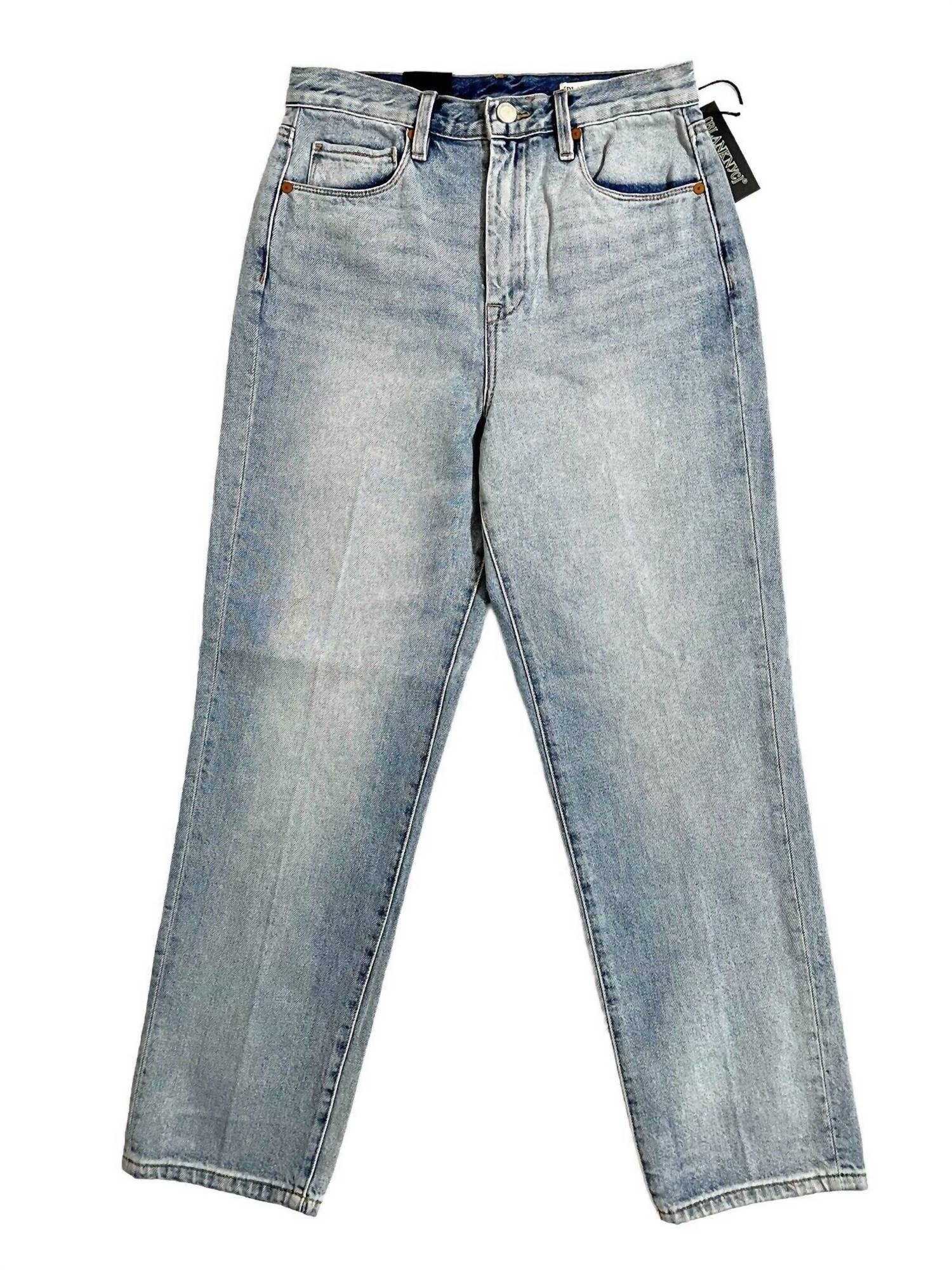 

Женские джинсы Howard High Rise Straight Leg Jeans синего цвета BLANKNYC