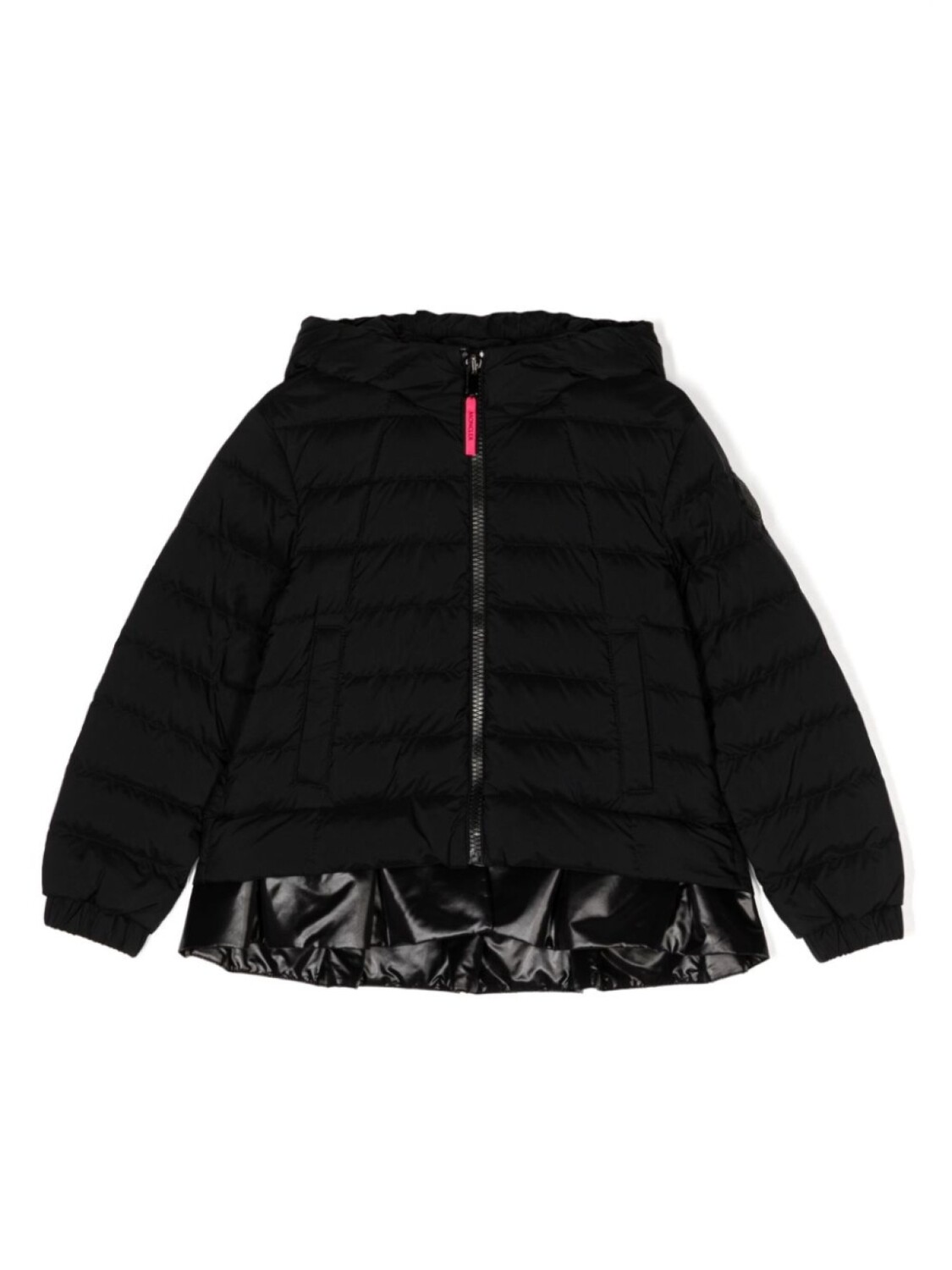 

Пуховик с капюшоном Moncler Enfant, черный