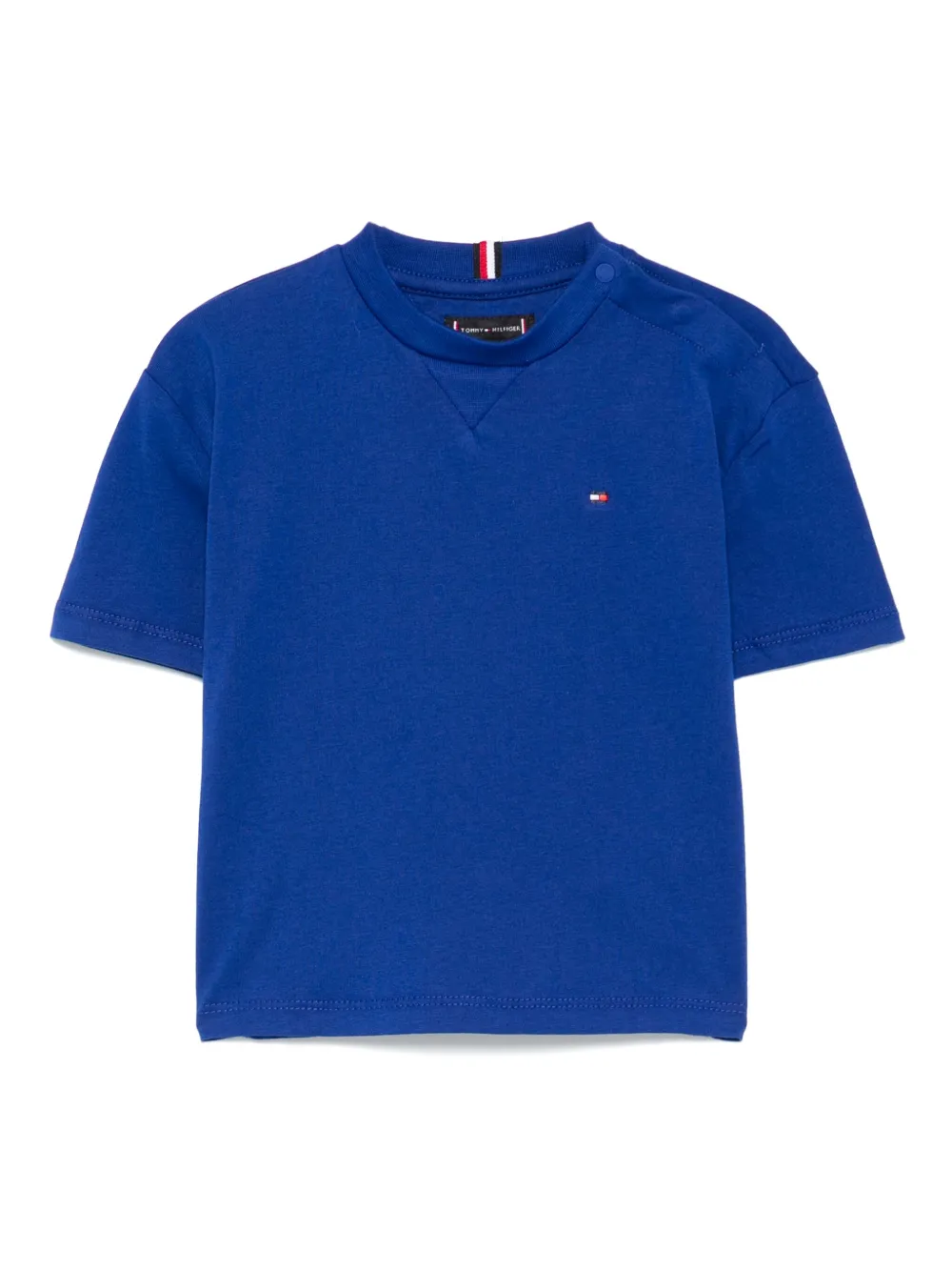 

Футболка с вышитым логотипом Tommy Hilfiger Junior, синий