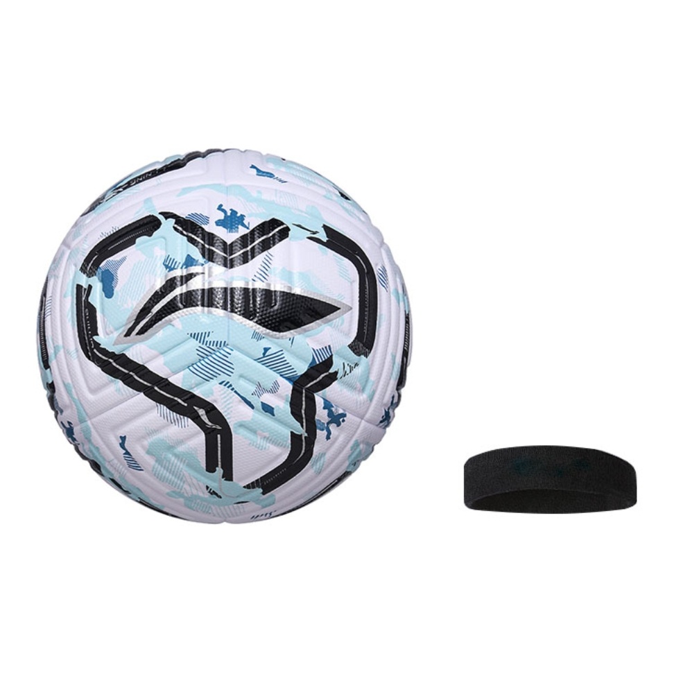 

LINING Размер 5 футбольный мяч TPU бесшовный термосклеивание Unisex белый черный синий