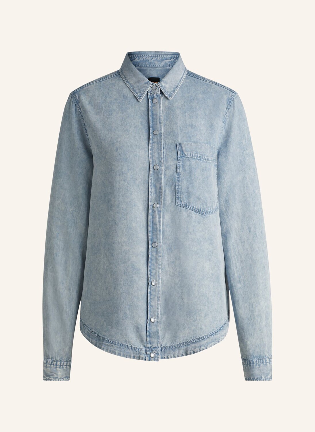 

Повседневная блузка c_birama стандартного кроя Boss, синий