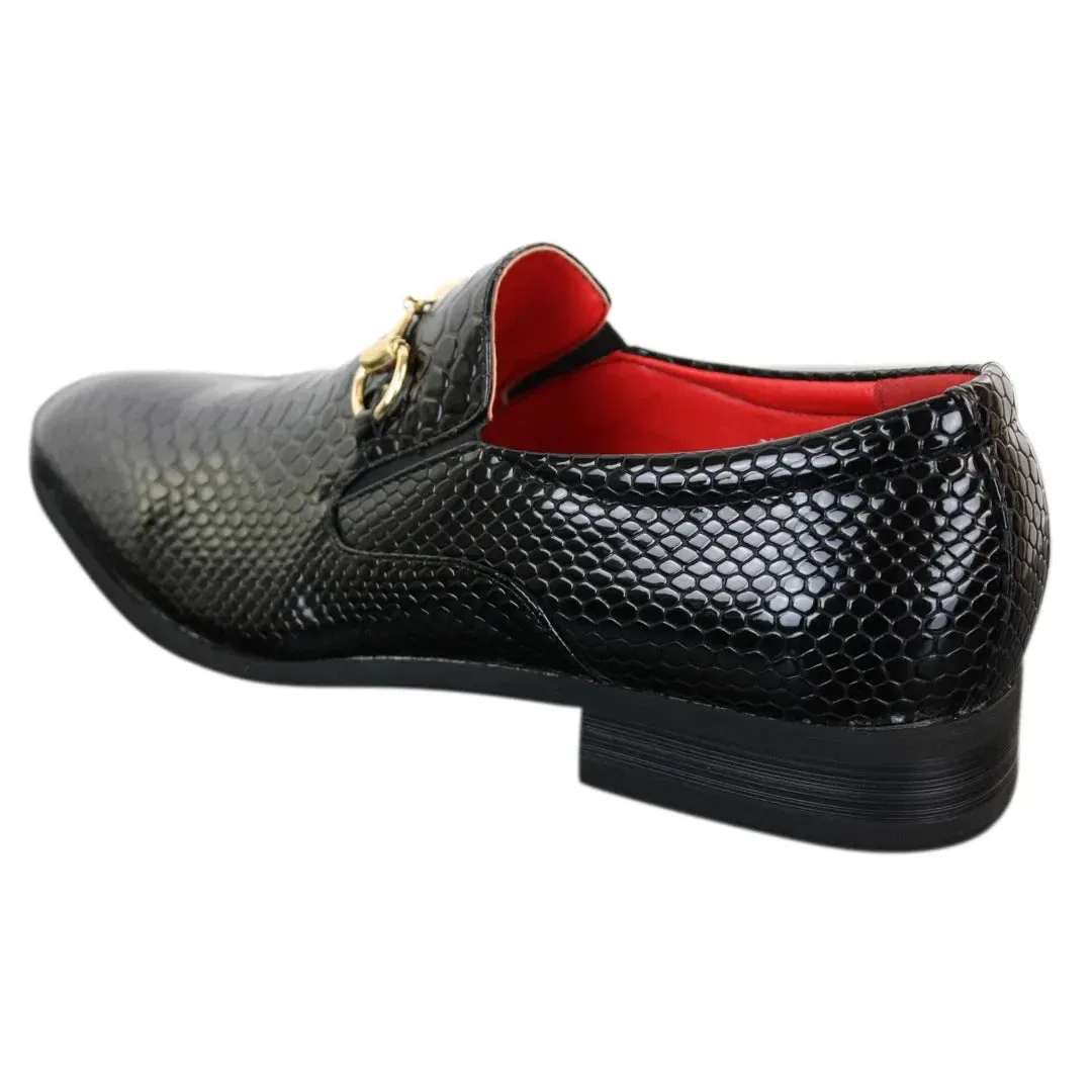 Туфли мужские Patent Slip-On с пряжкой Truclothing, черный — фото 4