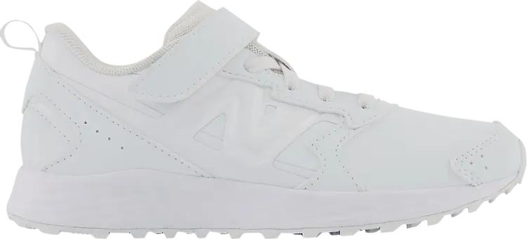 

Кроссовки Fresh Foam 650v1 Bungee Lace Top Strap Big Kid X-Wide 'Triple White', белый