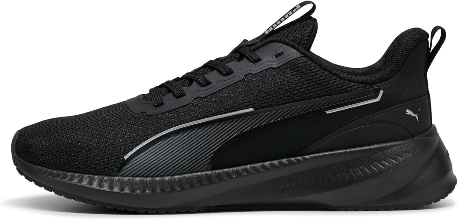 Кроссовки PUMA Unisex-Adult Flyer Lite 3, черный/серебряный — фото 4