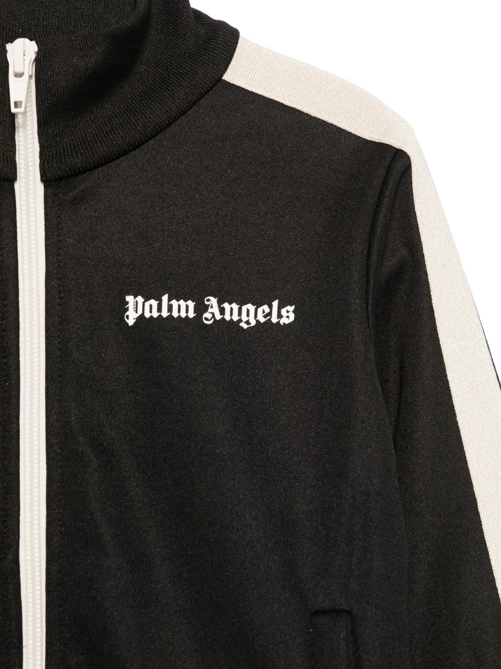 Спортивная куртка с полосками Palm Angels Kids, черный — фото 3