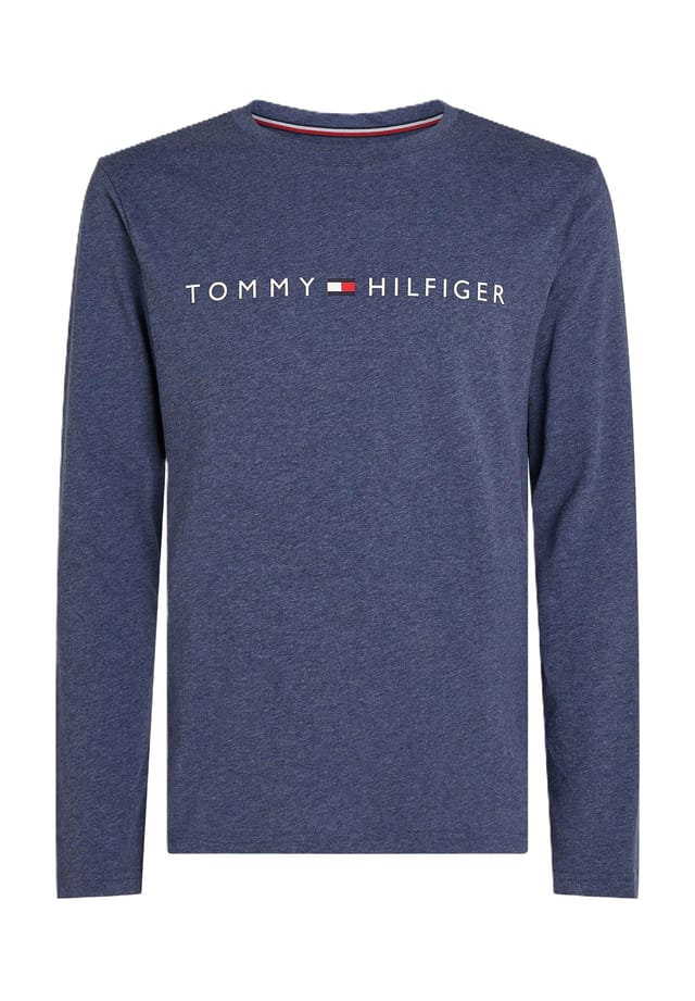 

Оригинальный хлопковый пижамный верх Tommy Hilfiger, цвет du5 desert sky ht