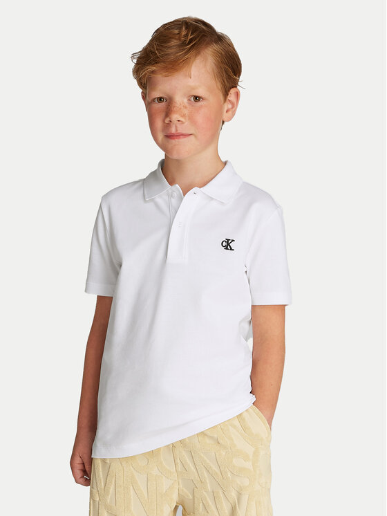 

Рубашка поло стандартный крой Essential IB0IB02486 Calvin Klein Jeans, белый