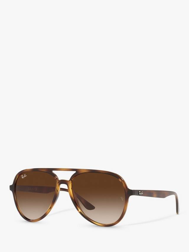 

Солнцезащитные очки-авиаторы унисекс rb4376 Ray-Ban, цвет Havana/Brown Gradient