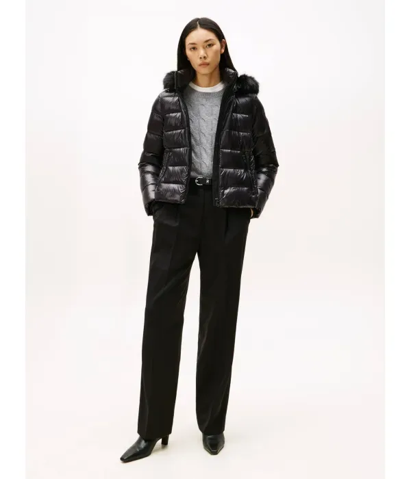 Пуховая куртка slim fit Tommy Hilfiger, черный — фото 2
