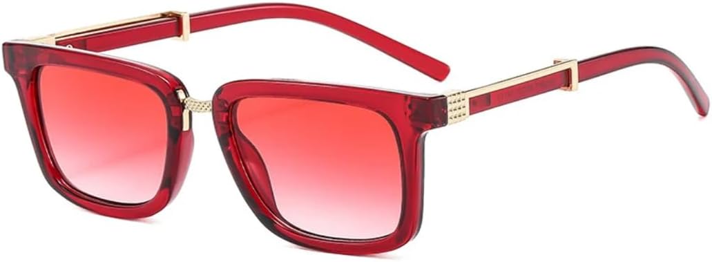 

Мужские солнцезащитные очки в стиле ретро с двухцветным оправой, градиентные, защита от УФ-излучения UV400, женские очки с леопардовым принтом в стиле панк UUPTTPL, Red Red Gradient