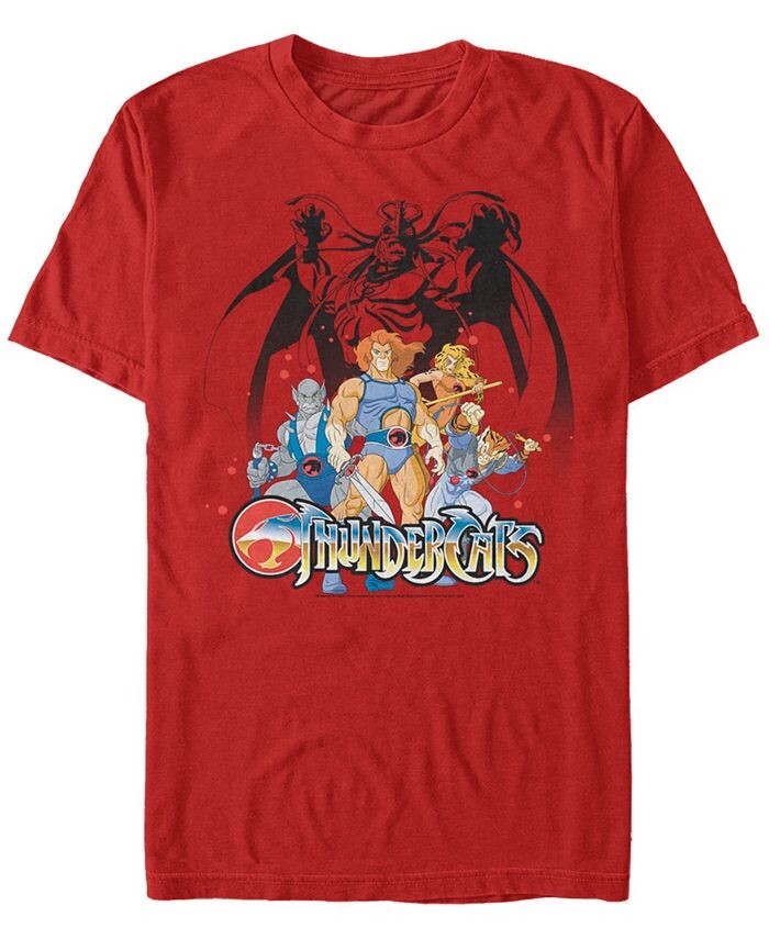 

Мужская футболка Thundercats Thundercats Group Shot с коротким рукавом Fifth Sun, красный