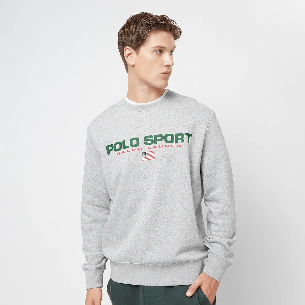 

Толстовка Polo Sport Ralph Lauren Long Sleeve Knit, серый/зеленый