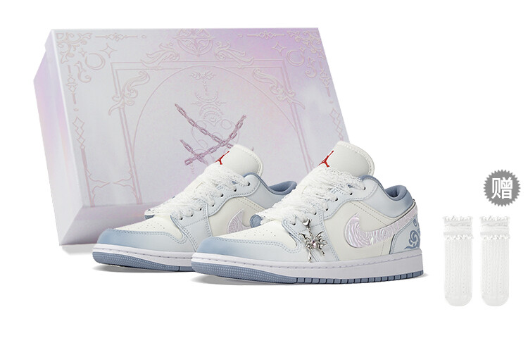 

Jordan Air Jordan 1 винтажные баскетбольные кроссовки женские, Blue/White