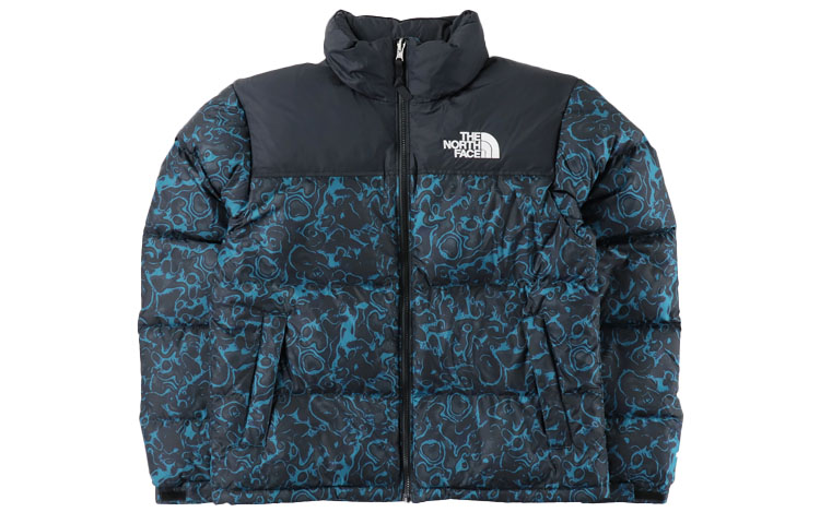

THE NORTH FACE Куртка пуховая унисекс 1996 коллекции розовый коралловый синий, Rose Blue Coral