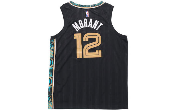 Майка Nike NBA x Ja Morant Memphis City Edition Basketball Jersey 'Black Yellow', черный — фото 2