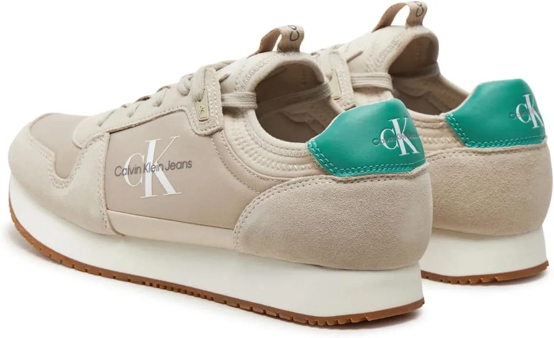 Мужские кроссовки для бега Calvin Klein, Green Eggshell Bahama Green — фото 3