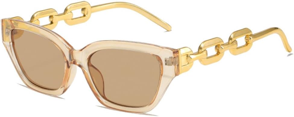 

Модные солнцезащитные очки «кошачий глаз» для женщин, винтажные очки, черные солнцезащитные очки для женщин с защитой от УФ-излучения UV400, золотистые очки MTZJH, Champagne