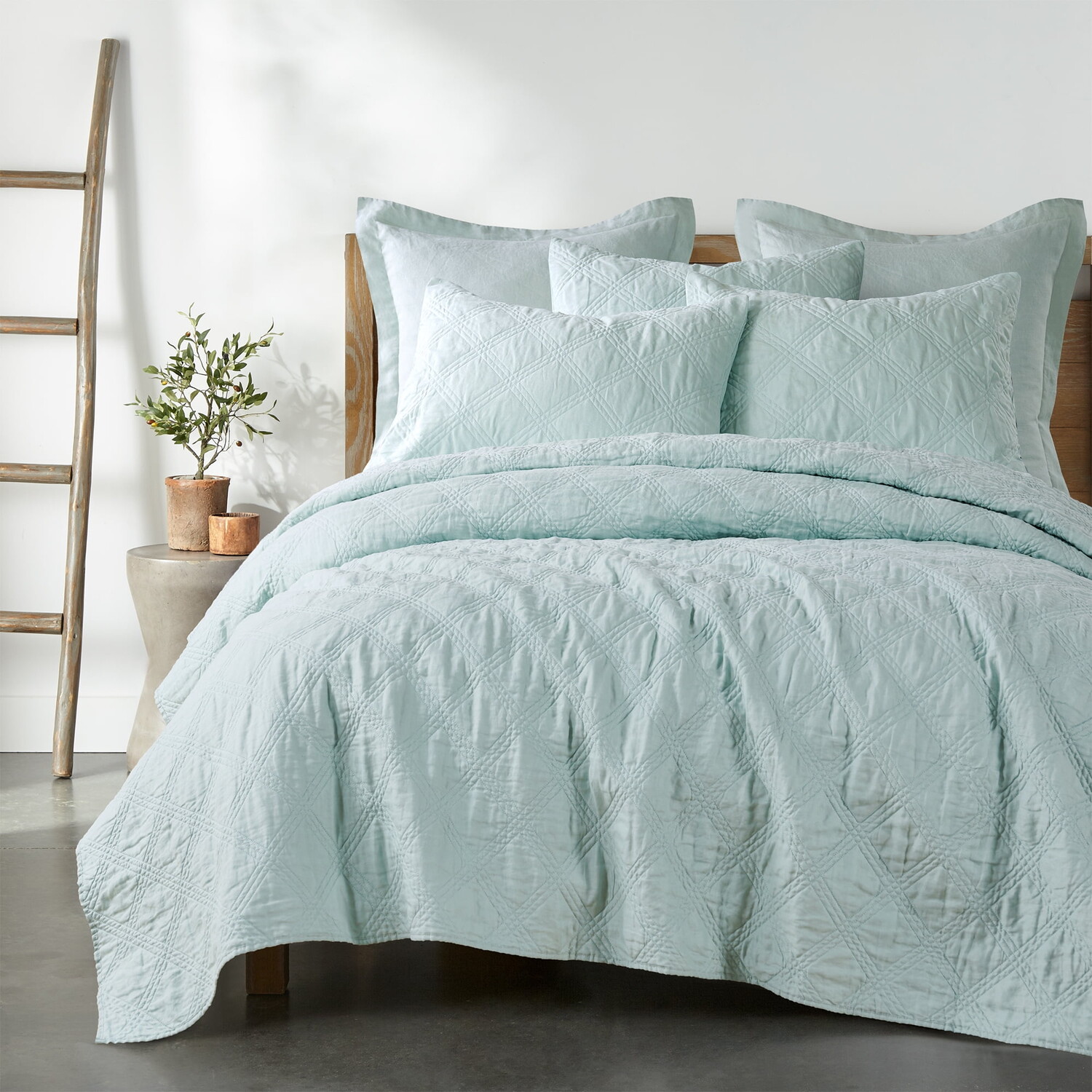 

Комплект постельного белья Levtex Home King Quilt, бирюзовый