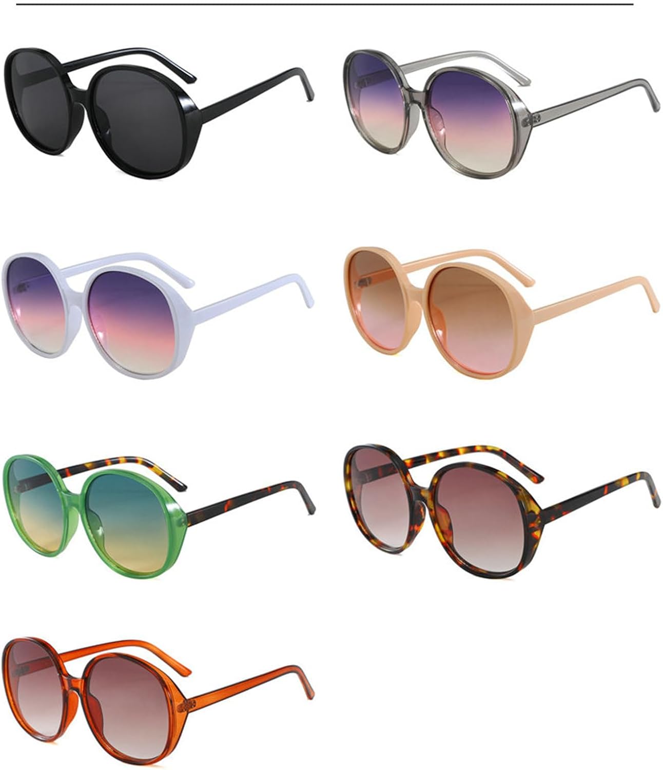 

Willochra Винтажные большие круглые солнцезащитные очки для женщин, модные солнцезащитные очки с градиентным переходом, трендовые солнцезащитные очки с защитой UV400, C6