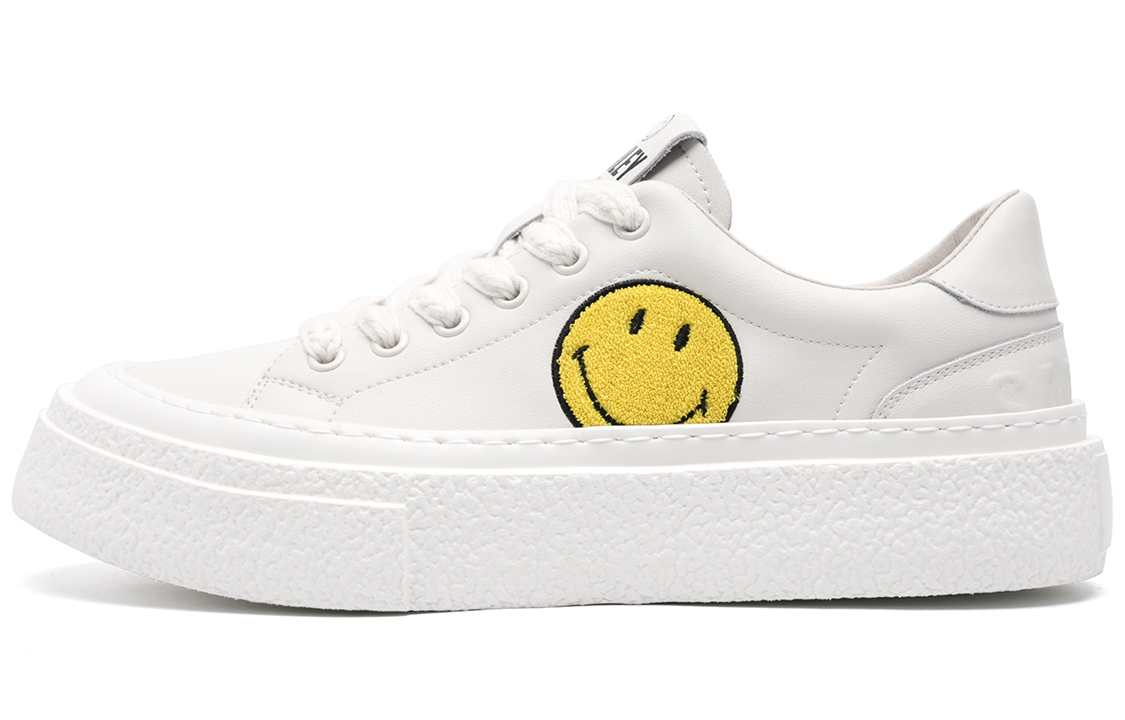 

SMILEY Стильные мужские кроссовки для скейтбординга белого цвета