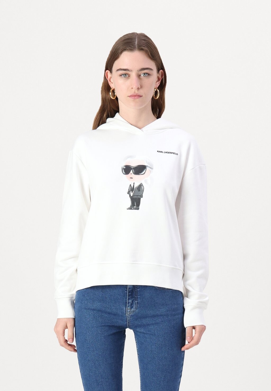 

Толстовка IKON AQUARELLE HOODIE KARL LAGERFELD, белый