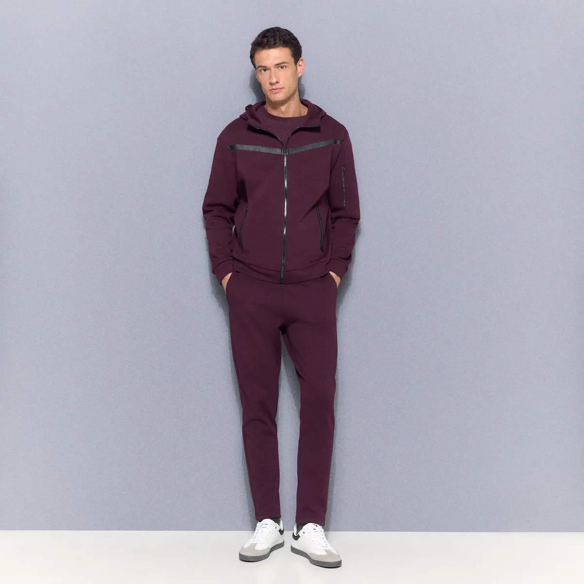 

Мужские спортивно-повседневные длинные брюки Boomerang, бордовый