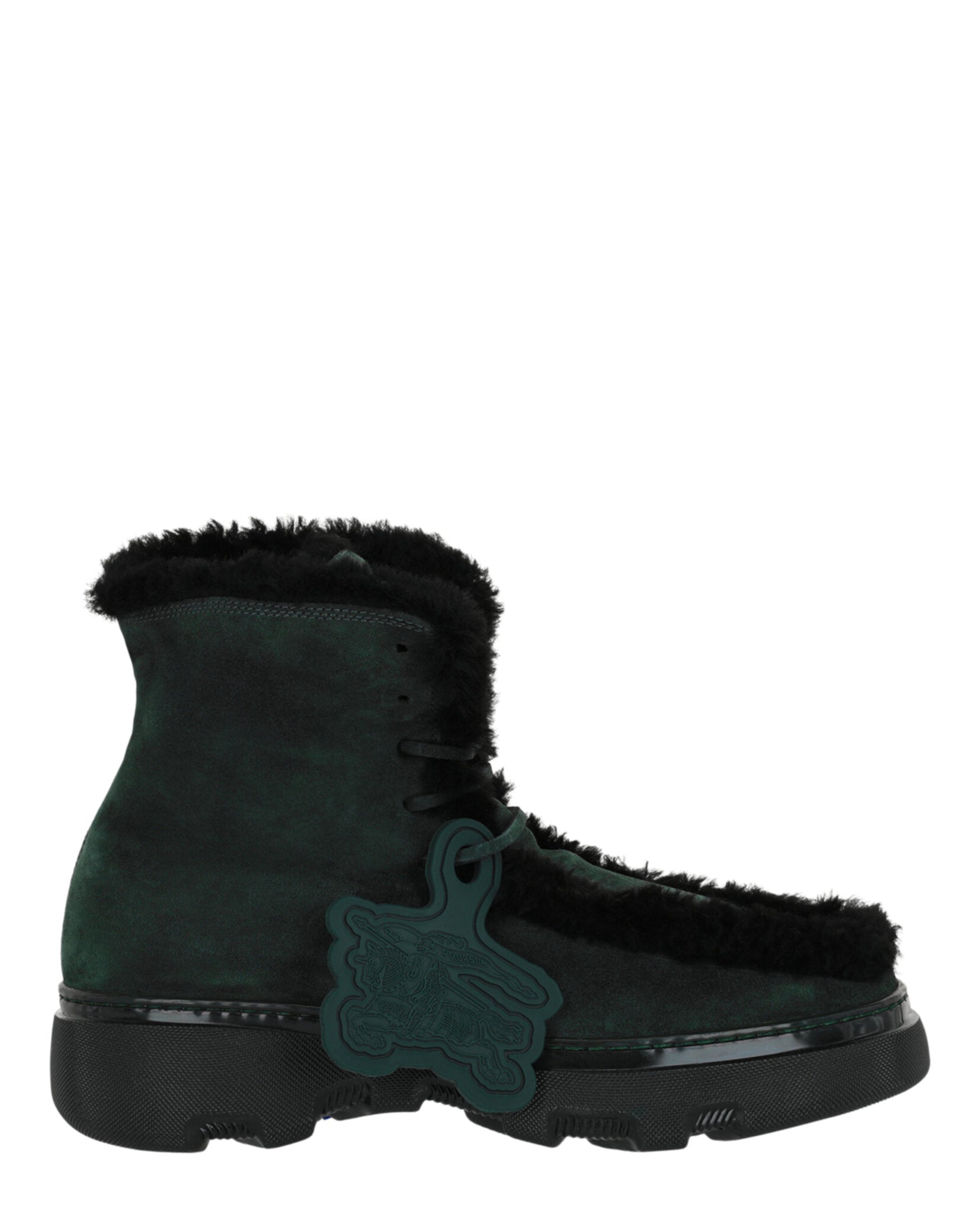 

Сапоги из овчины Creeper Burberry, цвет green black