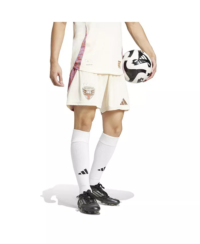 Мужские шорты D.C. United Away 2025 The Soul Kit Authentic, бежевые adidas — фото 4