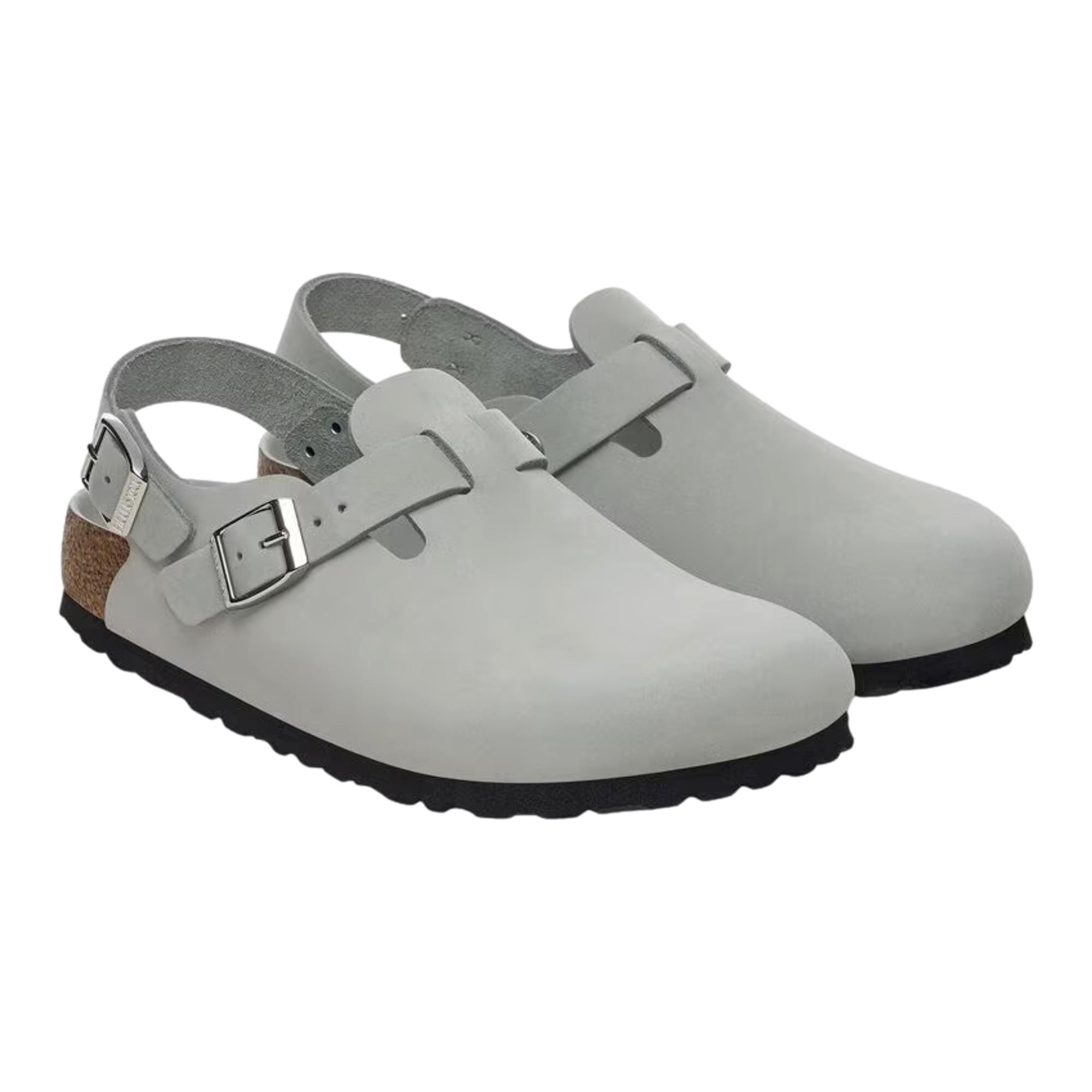 Биркеншток Токио II Пьюр Сейдж 1029429 Женские мюли Birkenstock, серый — фото 4