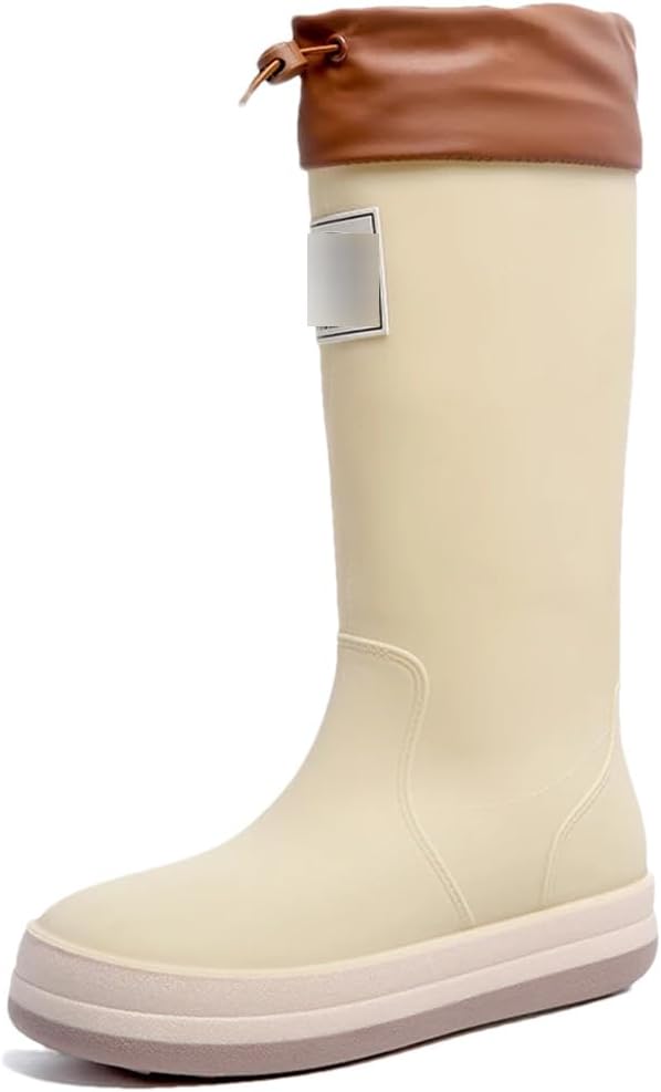 

Летние высокие резиновые сапоги Wjnvfioo для мужчин и женщин, для пар, наружные, противоскользящие, водонепроницаемые, для мойки автомобилей и работы под дождем, 39 White9-a