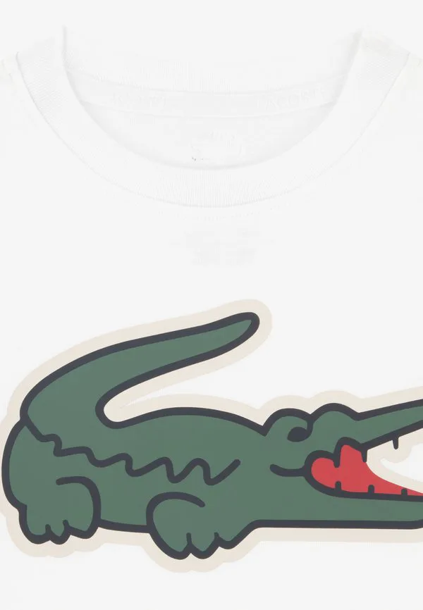 Спортивная футболка унисекс с принтом Lacoste, Blanc — фото 3