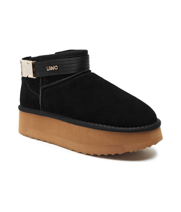 Угги женские Liu Jo Jane короткие на платформе, черный