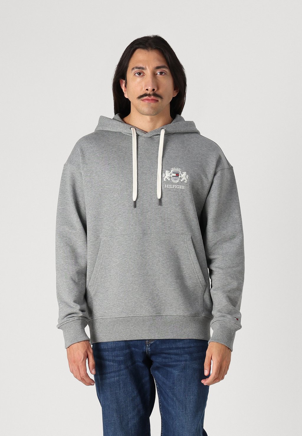 

Толстовка с капюшоном SMALL CREST HOODY Tommy Hilfiger, пятнистый серый