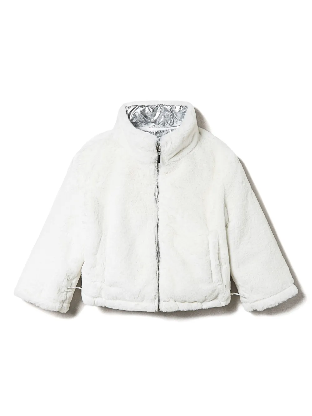 

Двусторонняя куртка из искусственного меха TWINSET Kids, белый