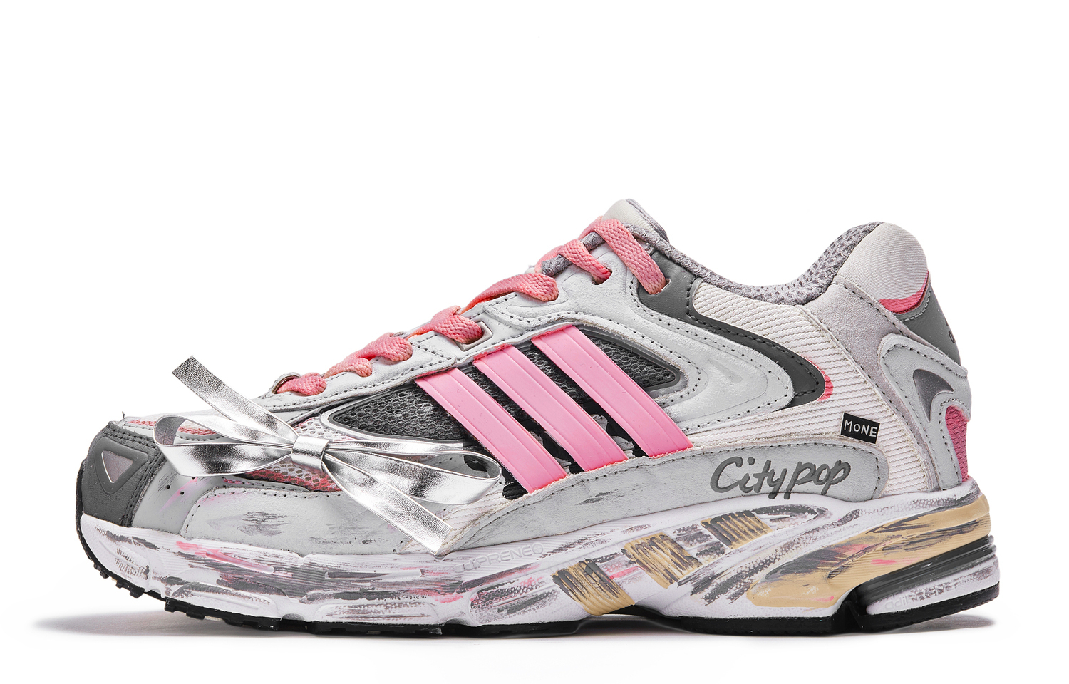 

Adidas Spiritain 2000 амортизирующие противоскользящие и износостойкие низкие кроссовки unisex gray pink