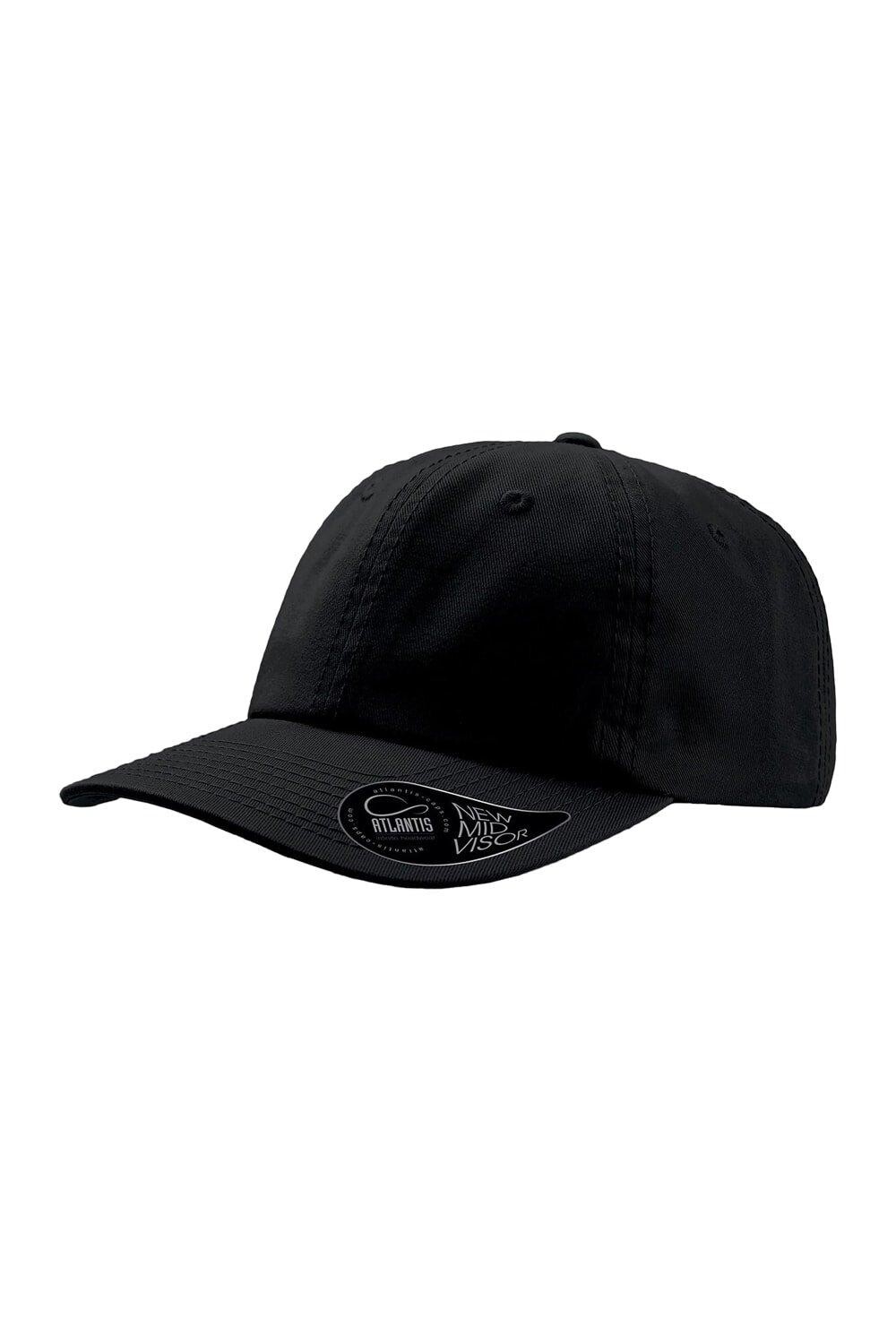 

Неструктурированная кепка Dad Hat с 6 панелями Atlantis, черный