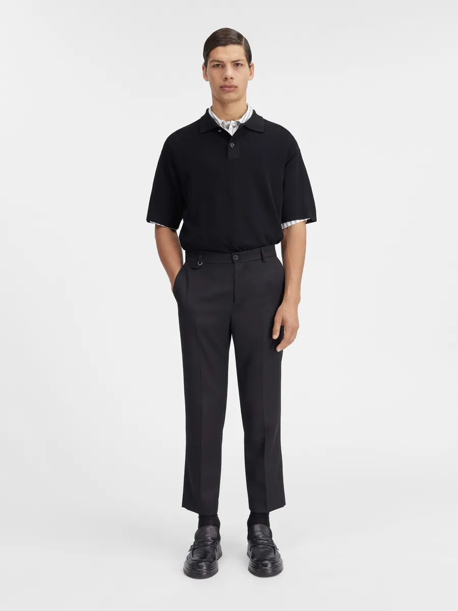 

Укороченные брюки строгого кроя Кабри Jacquemus, черный
