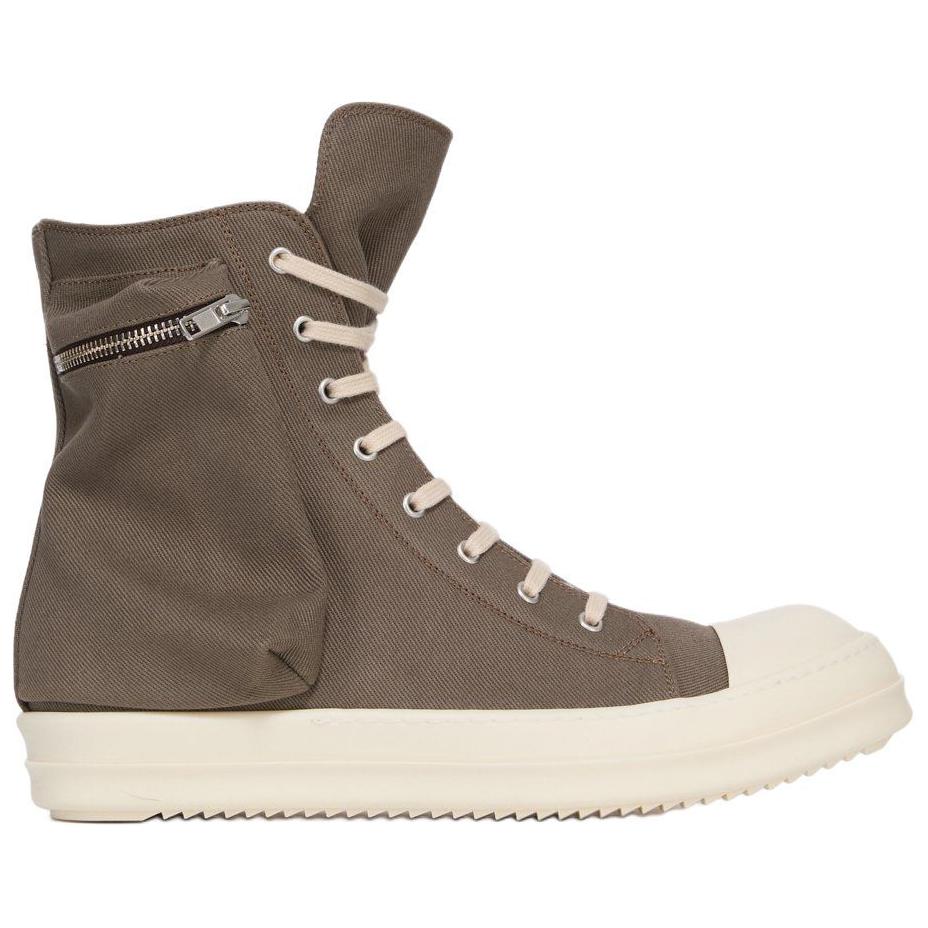Rick Owens DRKSHDW Высокие кроссовки Canvas мужские green — фото 3