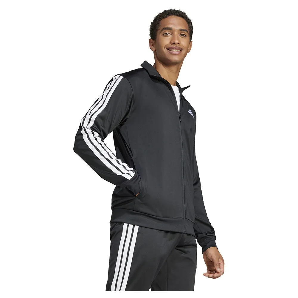Спортивная куртка adidas 3 Stripes Tricot Regular, черный — фото 4
