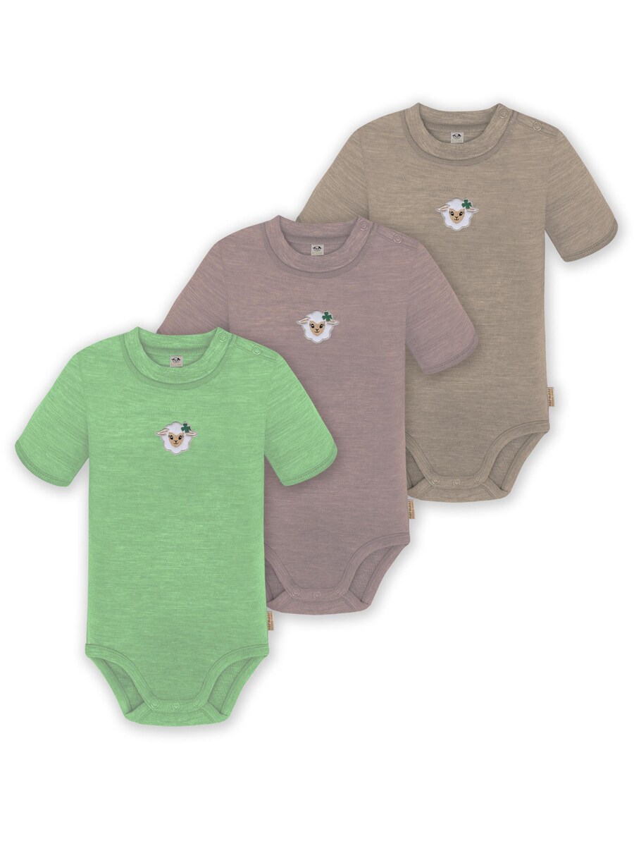 

Комбинезон/боди normani Tihoi, бежевый/зеленый/розовый