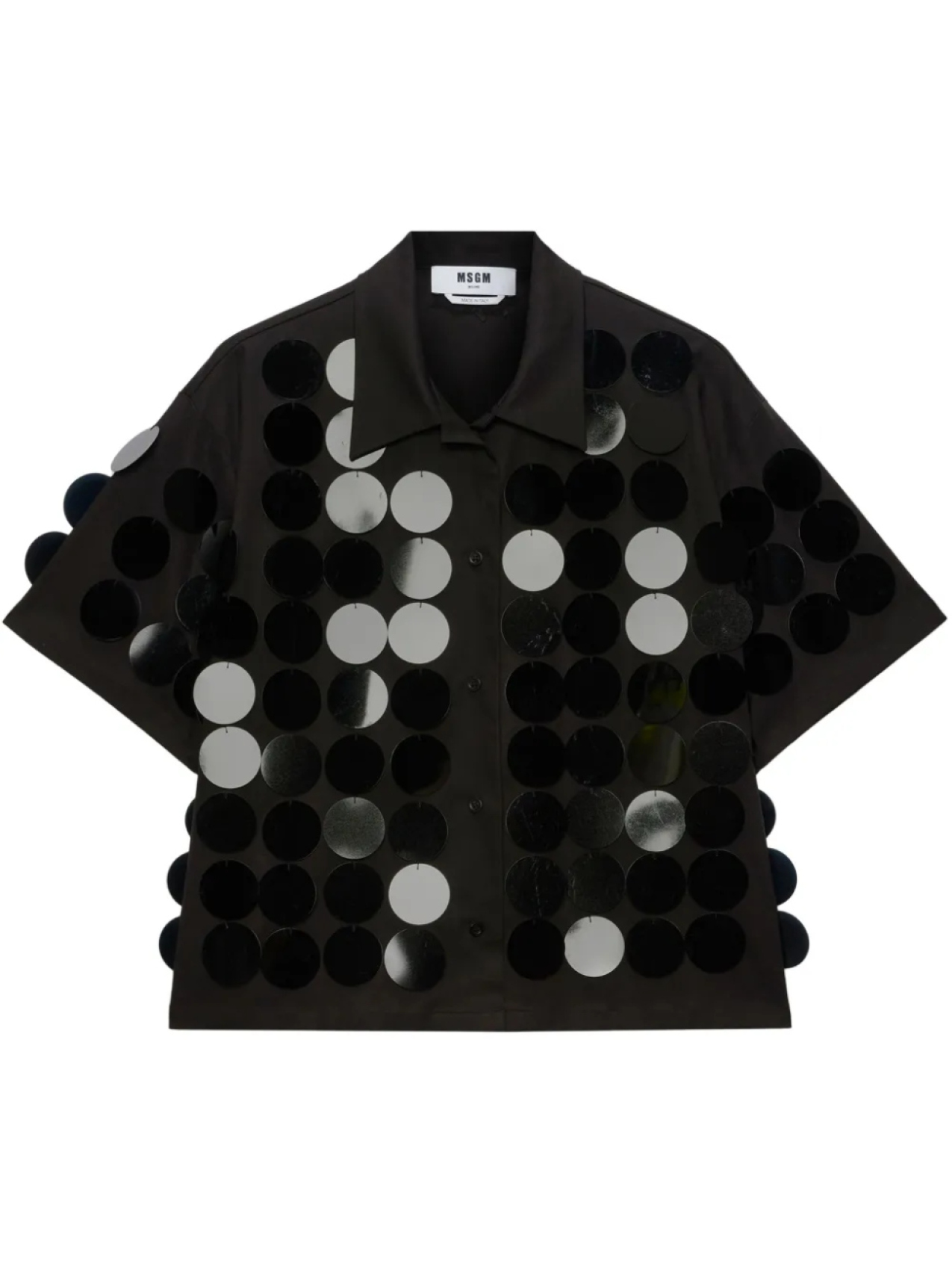 

Декорированная футболка MSGM, черный