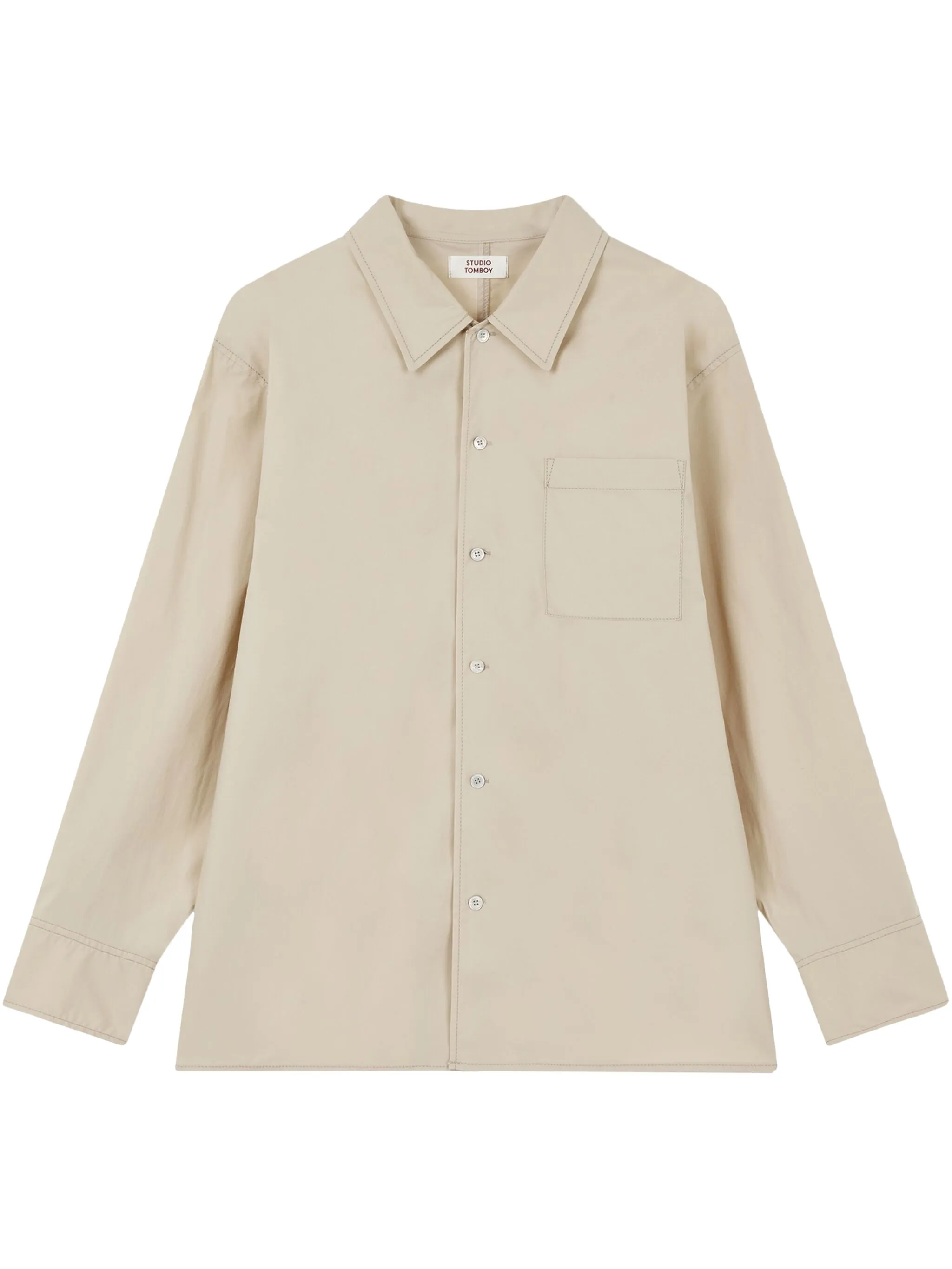 

Рубашка из смесового хлопка Tomboy, бежевый