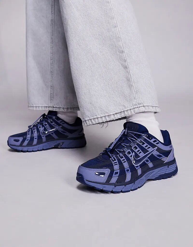 Кроссовки Nike P-6000 Utility темно-синего цвета