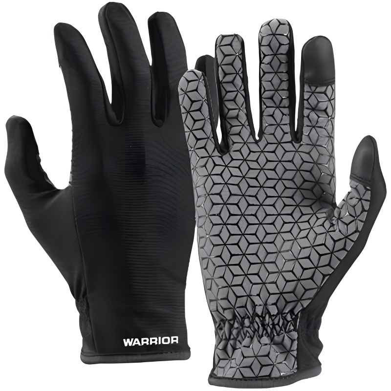 

Полиамидные солнцезащитные перчатки Unisex WARRIOR, черный[full-length silicone, dual-finger touchscreen]