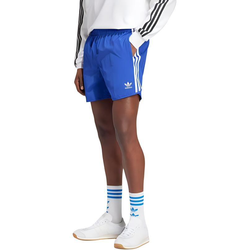 Повседневные шорты мужские синие Adidas Originals, синий — фото 4